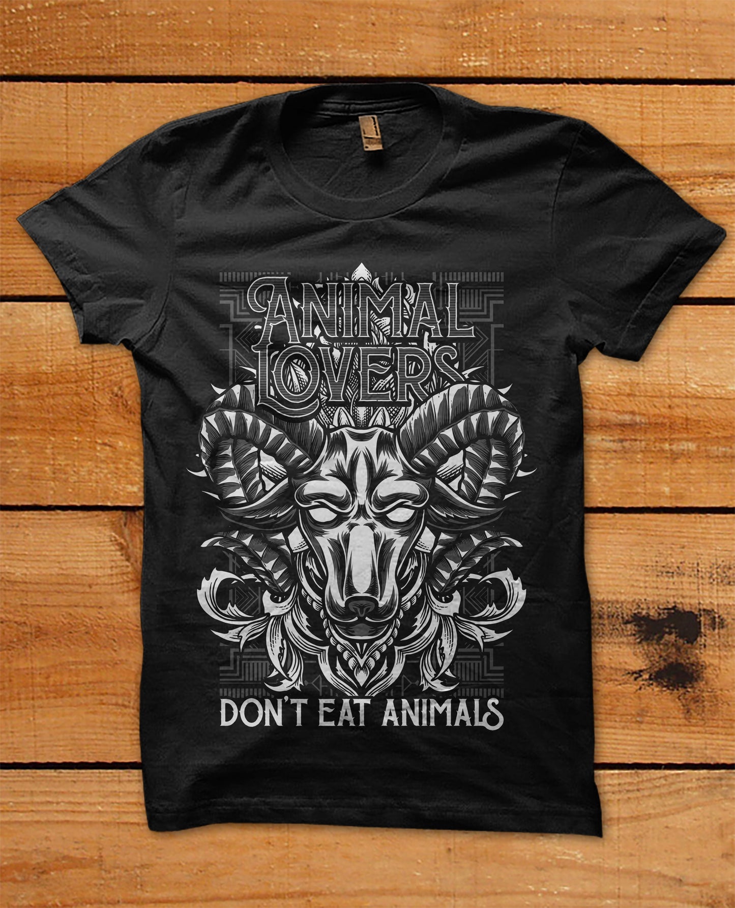 "Animal Lovers Don't" Men's short sleeved T-shirt